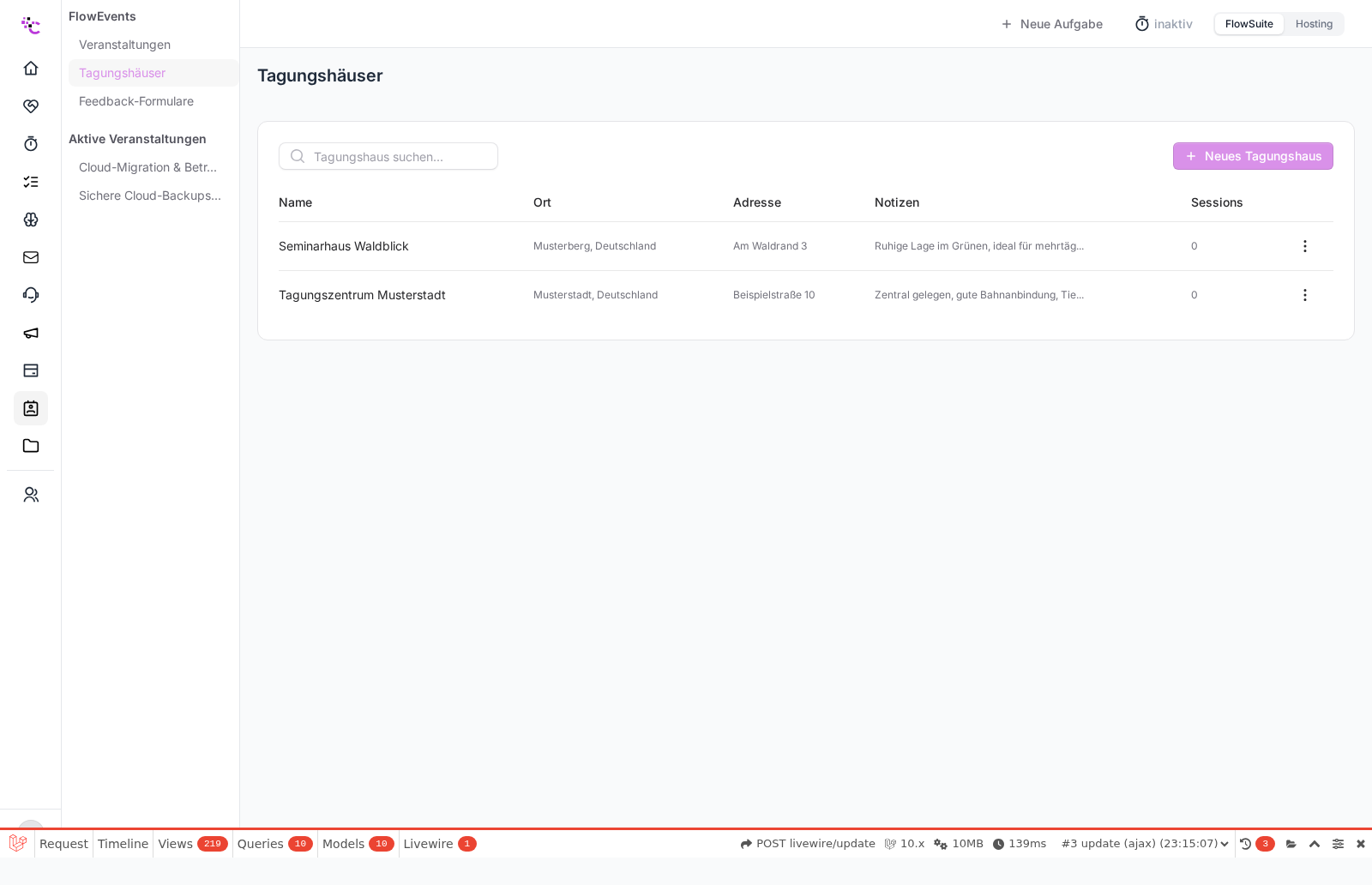 Liste der Tagungshäuser