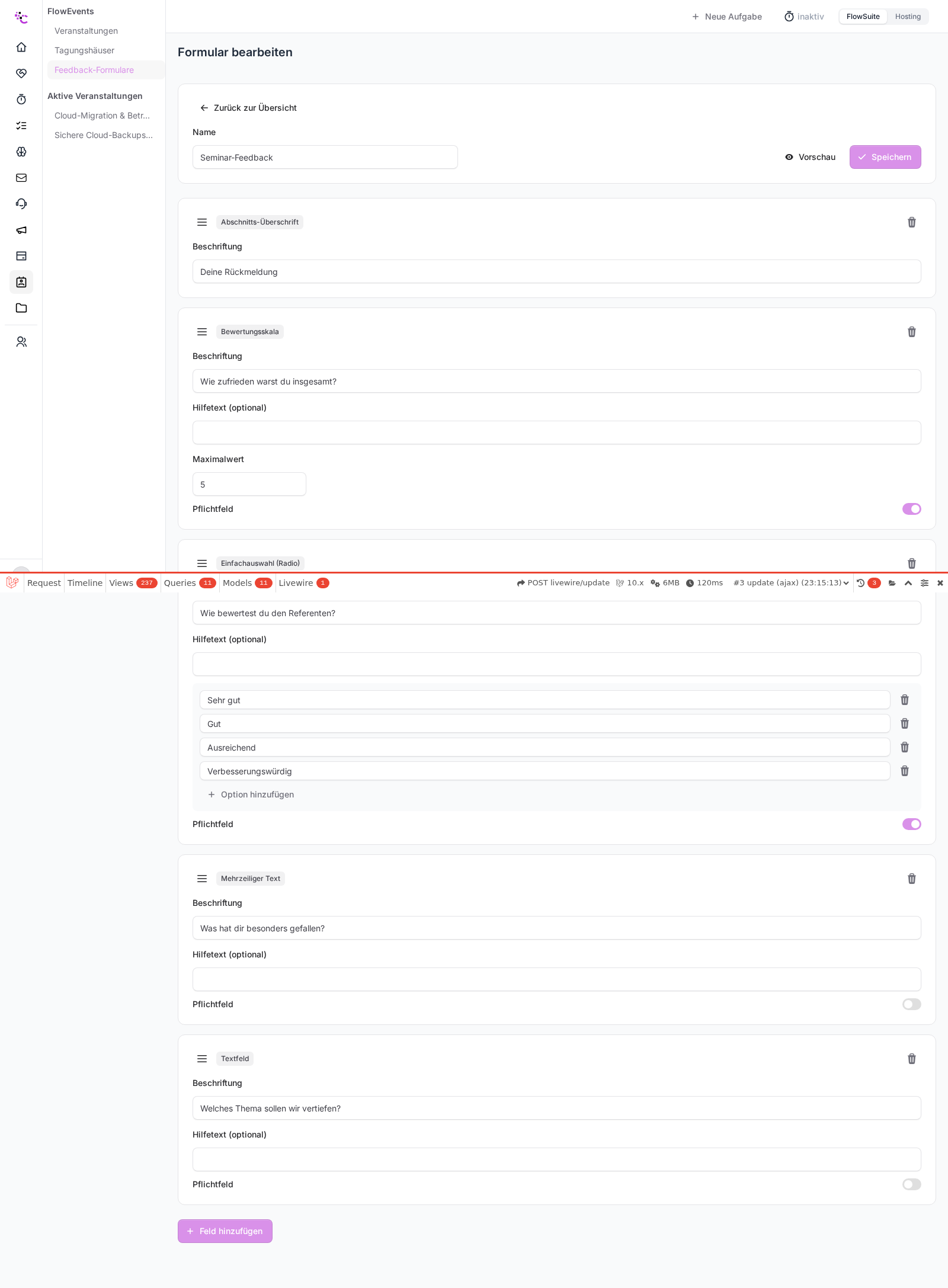 Der Feedback-Formular-Builder